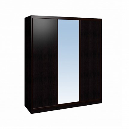 Шкаф 2000 Домашний Зеркало/ЛДСП, Венге в Пензе - изображение