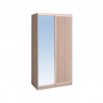 Шкаф 1200 Домашний Зеркало/ЛДСП, Ясень шимо светлый в Пензе - изображение