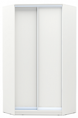 Угловой шкаф-купе 2200х1103х1103, ХИТ У-22-4-11, белая шагрень в Пензе - изображение
