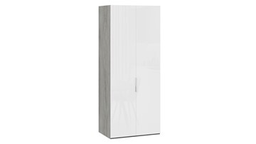 Шкаф для одежды Эмбер СМ-348.07.003 (Дуб Гамильтон/Белый глянец) в Пензе
