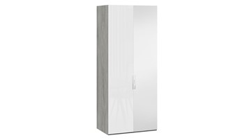 Шкаф для одежды Эмбер СМ-348.07.005 R (Дуб Гамильтон/Белый глянец) в Пензе