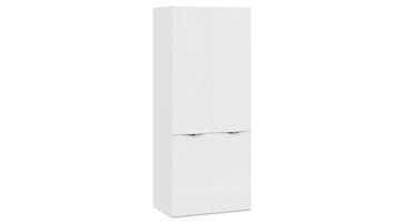 Шкаф с 2 дверями со стеклом Глосс СМ-319.07.211 (Белый глянец/Стекло) в Пензе
