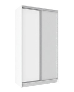 Шкаф 1200 Домашний Зеркало/ЛДСП, Белый в Пензе
