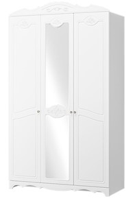 Шкаф трехдверный Лотос ШР-3 (Белый) 1 зеркало в Пензе