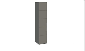 Распашной шкаф Наоми, цвет Фон серый, Джут СМ-208.07.01 в Пензе