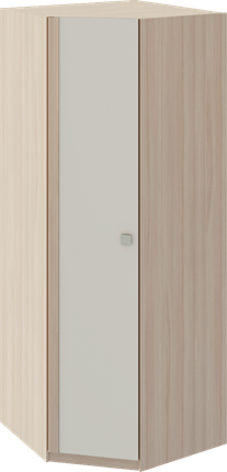 Шкаф угловой Глэдис М21 (Шимо светлый/Белый текстурный) в Пензе - изображение