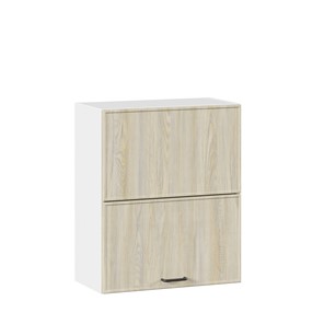 Кухонный горизонтальный шкаф 600 комбинированный Индиго ЛД 298.970.000.041, Белый/Дуб Мадейра топаз в Пензе