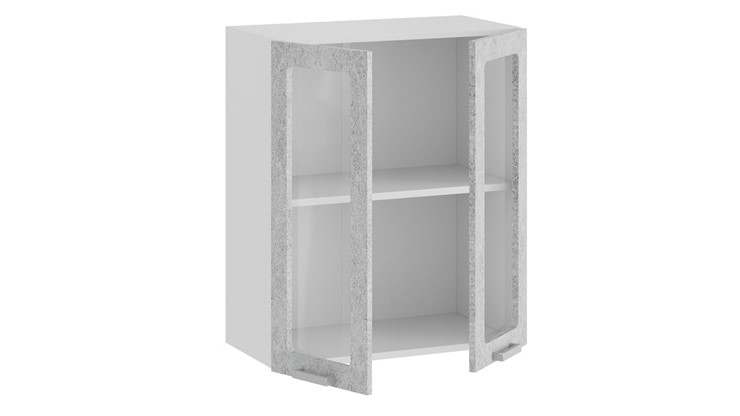 Кухонный шкаф Гранита 1В6С (Белый/Бетон снежный) в Пензе - изображение 1