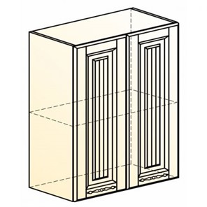 Кухонный навесной шкаф Бавария L600 H720 (2 дв. гл.) в Пензе