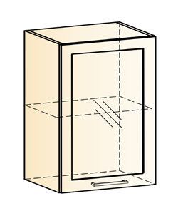 Шкаф навесной Яна L500 Н720 (1 дв. рам.) в Пензе