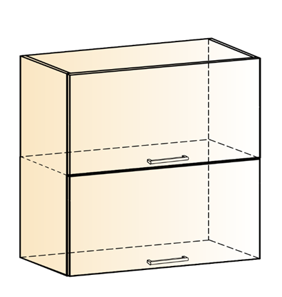 Кухонный шкаф Яна L800 Н720 (2 дв. гл. гориз) в Пензе - изображение