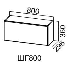 Шкаф настенный Модус, ШГ800/360, цемент светлый в Пензе