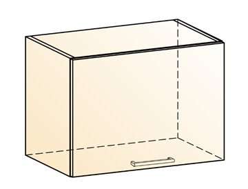 Шкаф навесной Яна L500 Н360 (1 дв. гл.) в Пензе