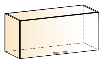 Шкаф навесной Яна L800 Н360 (1 дв. гл.) в Пензе