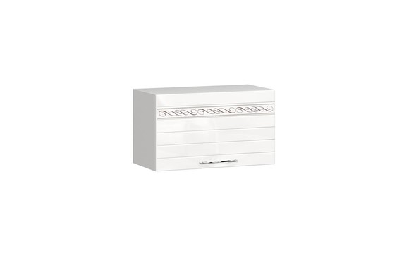 Кухонный шкаф над вытяжкой Анастасия 600 002.021.000 белый глянец в Пензе - изображение