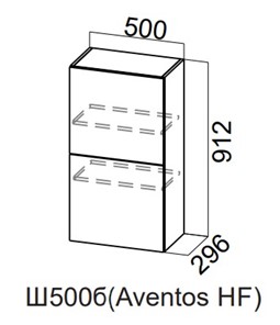 Распашной кухонный шкаф Модерн New барный, Ш500б(Aventos HF)/912, МДФ в Пензе