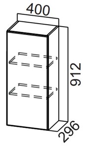 Шкаф кухонный Стайл, Ш400/912, МДФ в Пензе