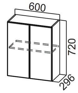 Шкаф кухонный Стайл, Ш600/720, МДФ в Пензе