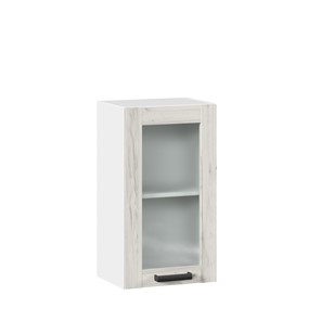 Шкаф на кухню 400 со стеклом Винченца ЛД 234.320.000.028, Белый/Дуб Крафт белый в Пензе