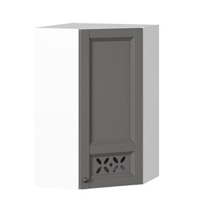 Шкаф кухонный Амели-3 угловой 600 высокий ЛД 299.620.000.057, Белый/Оникс серый в Пензе