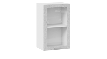 Кухонный шкаф Гранита 1В45С (Белый/Бетон снежный) в Пензе