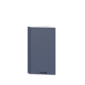 Навесной кухонный шкаф окончание Индиго ЛД 298.690.000.118, Белый/Тёмно-синий в Пензе