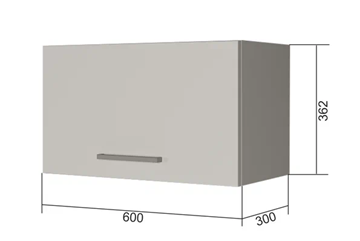 Шкаф навесной В360, Белое гладкое Ламарти/Антрацит в Пензе