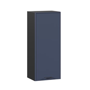 Навесной кухонный шкаф высокий 400 Индиго ЛД 298.420.000.151, Чёрный/Тёмно-синий в Пензе