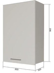 Шкаф с сушкой для посуды ВС9 60, МДФ Графит/Антрацит в Пензе