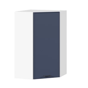 Шкаф кухонный угловой высокий Индиго ЛД 298.620.000.117, Белый/Тёмно-синий в Пензе