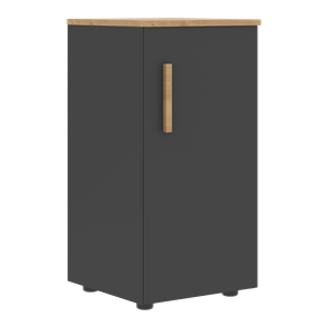 Низкий шкаф колонна с правой дверью FORTA Графит-Дуб Гамильтон  FLC 40.1 (R) (399х404х801) в Пензе