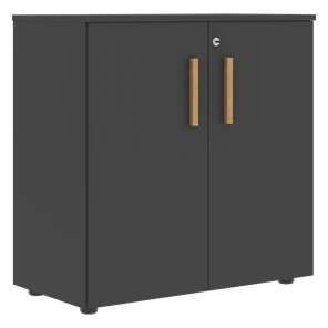 Низкий шкаф широкий с малыми дверцами FORTA Черный Графит FLC_80.1_Z__grafit.png FLC 80.1(Z) (798х404х801) в Пензе