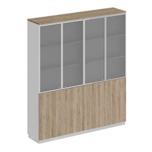 Шкаф для документов со стеклянными дверьми Speech Cube (180.2x40x203.4) СИ 315 ДС БП ДС/ХР в Пензе