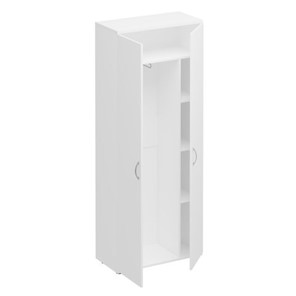 Шкаф для одежды с дополнением Комфорт КФ, белый премиум (80x38x200) К.531 ДШ в Пензе