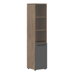 Шкаф колонка комбинированная MORRIS TREND Антрацит/Кария Пальмира MHC  42.2 (429х423х1956) в Пензе