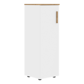 Средний шкаф колонна с левой дверью FORTA Белый-Дуб Гамильтон  FMC 40.1 (L) (399х404х801) в Пензе