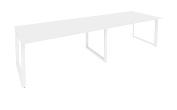 Конференц-стол для переговоров O.MO-PRG-2.4 Белый/Белый бриллиант в Пензе