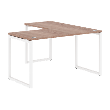 Письменный стол угловой левый XTEN-Q Дуб-сонома- белый XQCT 1415 (L) (1400х1500х750) в Пензе - изображение