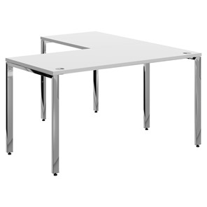 Письменный угловой  стол для персонала левый XTEN GLOSS  Белый  XGCT 1415.1 (L) (1400х1500х750) в Пензе