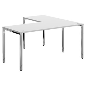 Письменный угловой  стол для персонала левый XTEN GLOSS  Белый XGCT 1615.1 (L) (1600х1500х750) в Пензе