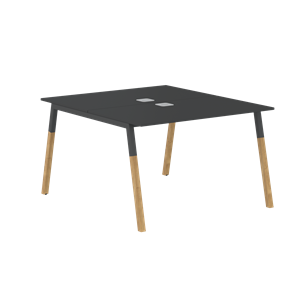 Переговорный стол FORTA Черный Графит-Черный Графит-Бук  FWST 1113 (1180x1346x733) в Пензе
