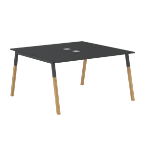 Переговорный стол FORTA Черный Графит-Черный Графит-Бук  FWST 1313 (1380x1346x733) в Пензе