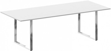 Конференц-стол переговорный Metal system direct БО.ПРГ-240 Белый в Пензе