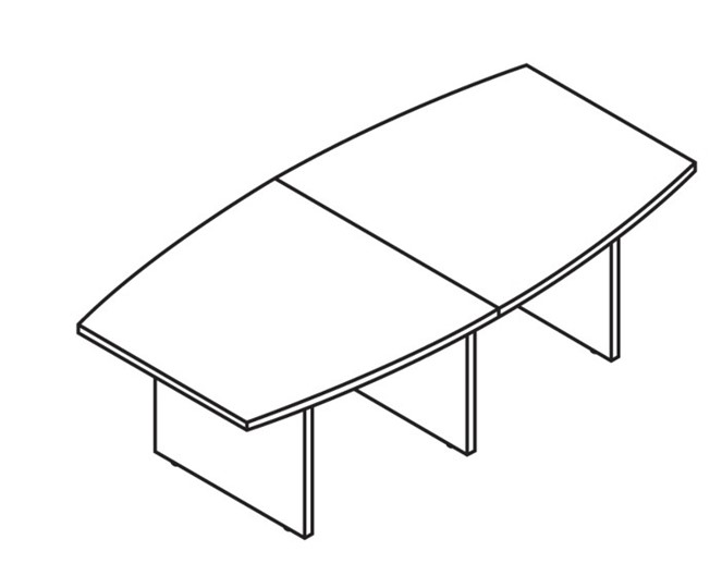 Конференц-стол для переговоров MORRIS TREND Антрацит/Кария Пальмираа MCT 2412.1 (2400x1200x750) в Пензе - изображение 1