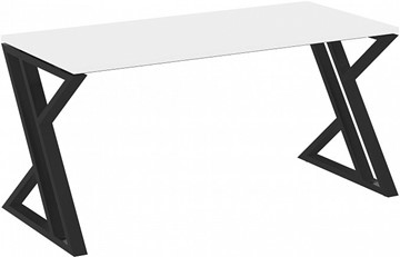 Стол на металлокаркасе Loft VR.L-SRZ-4.7, Белый Бриллиант/Черный металл в Пензе