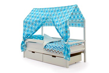 Крыша текстильная для кровати-домика Svogen (звезды, голубой) в Пензе
