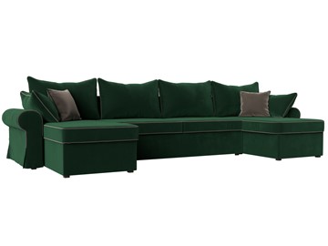 П-образный диван Элис, Зеленый (велюр) в Пензе
