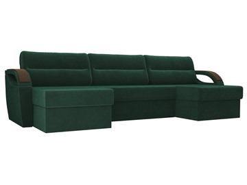 П-образный диван Форсайт, Зеленый (велюр) в Пензе