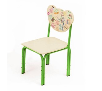 Детский стул Кузя 1-3 Азбука (Зеленый) в Пензе