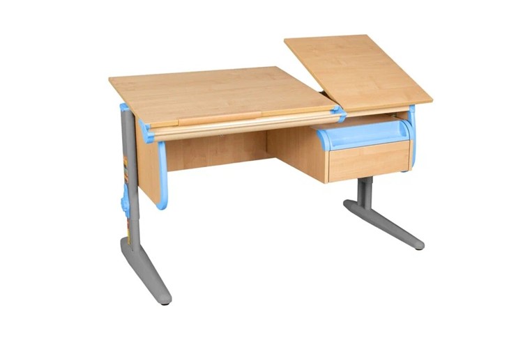 Детский стол-трансформер 1/75-40 (СУТ.25) + Tumba 1 Бежевый/Серый/Ниагара в Пензе - изображение 2